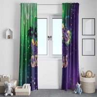 Mardi Gras Masquerade Mask Window Curtain NOLA Vibe - Wonder Print Shop