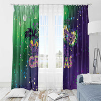 Mardi Gras Masquerade Mask Window Curtain NOLA Vibe - Wonder Print Shop