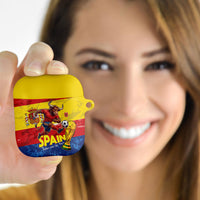 Spain National Football AirPods Case Spanish Bull Trophy Todos con La Roja