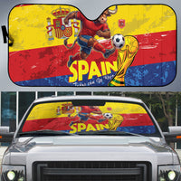 Spain National Football Auto Sun Shade Spanish Bull Trophy Todos con La Roja