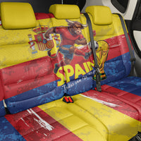 Spain National Football Back Car Seat Cover Spanish Bull Trophy Todos con La Roja