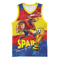 Spain National Football Custom Basketball Jersey Spanish Bull Trophy Todos con La Roja