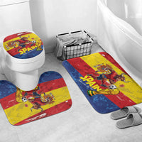Spain National Football Bathroom Set Spanish Bull Trophy Todos con La Roja