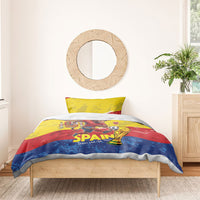 Spain National Football Bedding Set Spanish Bull Trophy Todos con La Roja