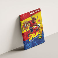 Spain National Football Canvas Wall Art Spanish Bull Trophy Todos con La Roja
