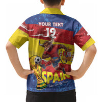 Spain National Football Custom Hawaiian Shirt Spanish Bull Trophy Todos con La Roja