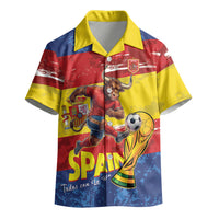 Spain National Football Custom Kid Hawaiian Shirt Spanish Bull Trophy Todos con La Roja