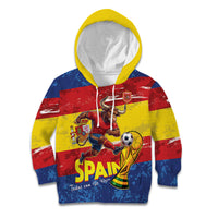Spain National Football Custom Kid Hoodie Spanish Bull Trophy Todos con La Roja