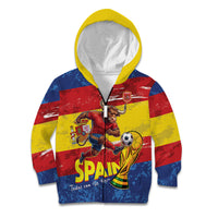 Spain National Football Custom Kid Hoodie Spanish Bull Trophy Todos con La Roja