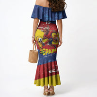Spain National Football Custom Mermaid Dress Spanish Bull Trophy Todos con La Roja