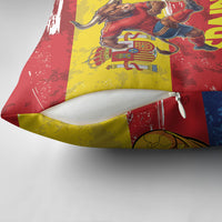 Spain National Football Pillow Cover Spanish Bull Trophy Todos con La Roja