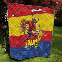 Spain National Football Quilt Spanish Bull Trophy Todos con La Roja