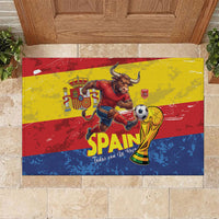 Spain National Football Rubber Doormat Spanish Bull Trophy Todos con La Roja