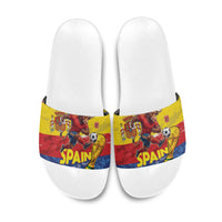 Spain National Football Slide Sandals Spanish Bull Trophy Todos con La Roja