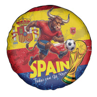 Spain National Football Spare Tire Cover Spanish Bull Trophy Todos con La Roja