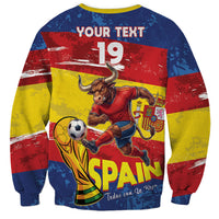 Spain National Football Custom Sweatshirt Spanish Bull Trophy Todos con La Roja