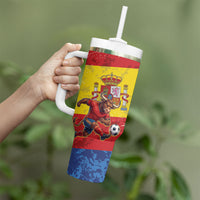 Spain National Football Tumbler With Handle Spanish Bull Trophy Todos con La Roja