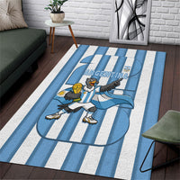 Argentina National Football Area Rug Andean Condor Trophy Sporty Style