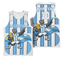 Argentina National Football Custom Basketball Jersey Andean Condor Trophy Sporty Style