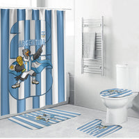 Argentina National Football Bathroom Set Andean Condor Trophy Sporty Style