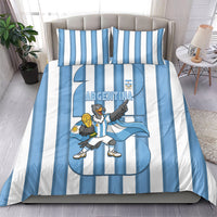 Argentina National Football Bedding Set Andean Condor Trophy Sporty Style
