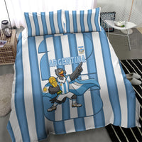 Argentina National Football Bedding Set Andean Condor Trophy Sporty Style