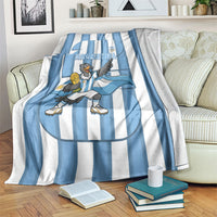 Argentina National Football Blanket Andean Condor Trophy Sporty Style