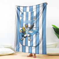 Argentina National Football Blanket Andean Condor Trophy Sporty Style