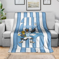 Argentina National Football Blanket Andean Condor Trophy Sporty Style