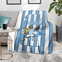 Argentina National Football Blanket Andean Condor Trophy Sporty Style