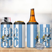 Argentina National Football Custom 4 in 1 Can Cooler Tumbler Andean Condor Trophy Sporty Style