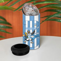 Argentina National Football Custom 4 in 1 Can Cooler Tumbler Andean Condor Trophy Sporty Style