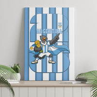 Argentina National Football Canvas Wall Art Andean Condor Trophy Sporty Style