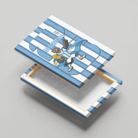 Argentina National Football Canvas Wall Art Andean Condor Trophy Sporty Style