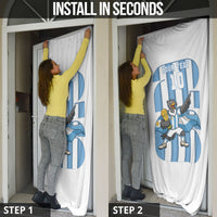 Argentina National Football Custom Door Cover Andean Condor Trophy Sporty Style