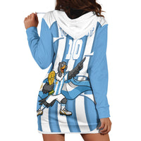Argentina National Football Custom Hoodie Dress Andean Condor Trophy Sporty Style