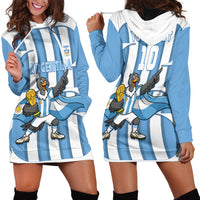 Argentina National Football Custom Hoodie Dress Andean Condor Trophy Sporty Style