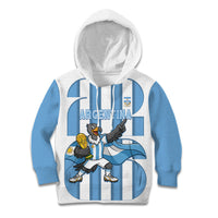 Argentina National Football Custom Kid Hoodie Andean Condor Trophy Sporty Style