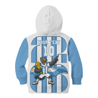Argentina National Football Custom Kid Hoodie Andean Condor Trophy Sporty Style
