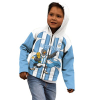 Argentina National Football Custom Kid Hoodie Andean Condor Trophy Sporty Style