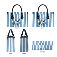 Argentina National Football Leather Bag Andean Condor Trophy Sporty Style