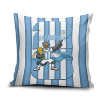 Argentina National Football Pillow Cover Andean Condor Trophy Sporty Style