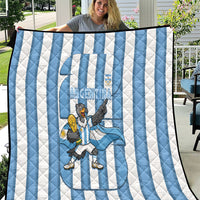 Argentina National Football Quilt Andean Condor Trophy Sporty Style