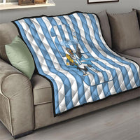 Argentina National Football Quilt Andean Condor Trophy Sporty Style