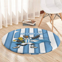 Argentina National Football Round Carpet Andean Condor Trophy Sporty Style