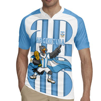 Argentina National Football Custom Rugby Jersey Andean Condor Trophy Sporty Style