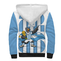 Argentina National Football Custom Sherpa Hoodie Andean Condor Trophy Sporty Style