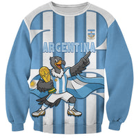 Argentina National Football Custom Sweatshirt Andean Condor Trophy Sporty Style