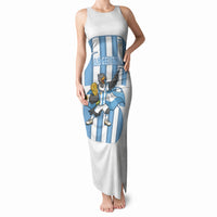 Argentina National Football Custom Tank Maxi Dress Andean Condor Trophy Sporty Style