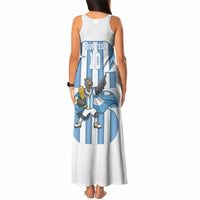 Argentina National Football Custom Tank Maxi Dress Andean Condor Trophy Sporty Style